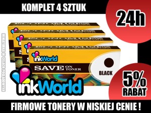 INKWORLD KOMPLET 4 TONERÓW DO HP - 125A, CB540A CB541A CB542A CB543A100% NOWY
