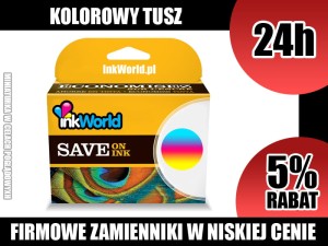 TUSZ INKWORLD KOLOROWY DO HP - 57XL , NOWY, KURIER