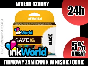 TUSZ INKWORLD CZARNY (BLACK) DO HP - 337 XL BK, NOWY, KURIER