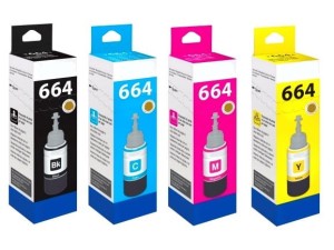 Komplet 4 tuszy InkWorld do Epson T664 T664 664XL L220 L362 L655 L132 L365 L200