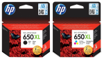 Komplet do HP - 650XL BK+C, 650 XL, wydajność x2, Ink Advantage 2515, 3515, 1515
