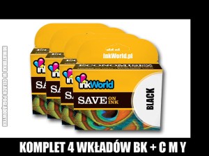 KOMPLET 4 TUSZY ZAMIENNYCH 655 XL  INKWORLD DO HP - 655XL