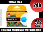 TUSZ NIEBIESKI DO BROTHER LC123 / LC127 C, NOWSZA WERSJA - DZIAŁA WSZĘDZIE!
